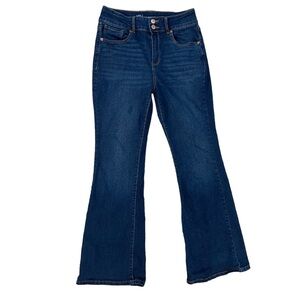 No Boundaries Juniors Double Button Flare Jeans